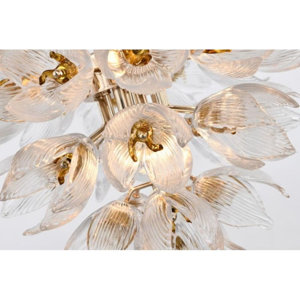 ALAN MIZRAHI LIGHTING Daisy Glass Murano Chandelier Wayfair